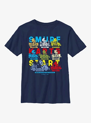 The Smurfs Driving Kart School Youth T-Shirt