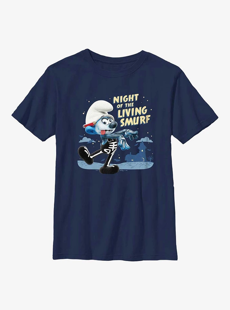 The Smurfs Night Of Living Smurf Youth T-Shirt