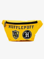 Harry Potter Hufflepuff Patches Embroidered Yellow Canvas Fanny Pack