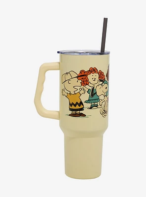 Peanuts Gang Classic Sketch Straw Tumbler with Handle - BoxLunch Exclusive