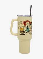 Peanuts Gang Classic Sketch Straw Tumbler with Handle - BoxLunch Exclusive