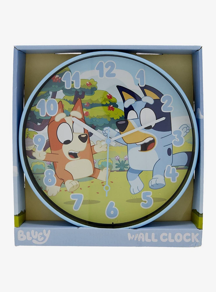 Bluey Bingo & Bluey Bouncing 10 Inch Wall Clock