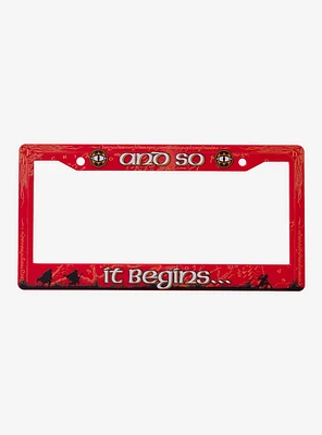 Lord of the Rings And So it Begins Mordor License Plate Frame — BoxLunch Exclusive