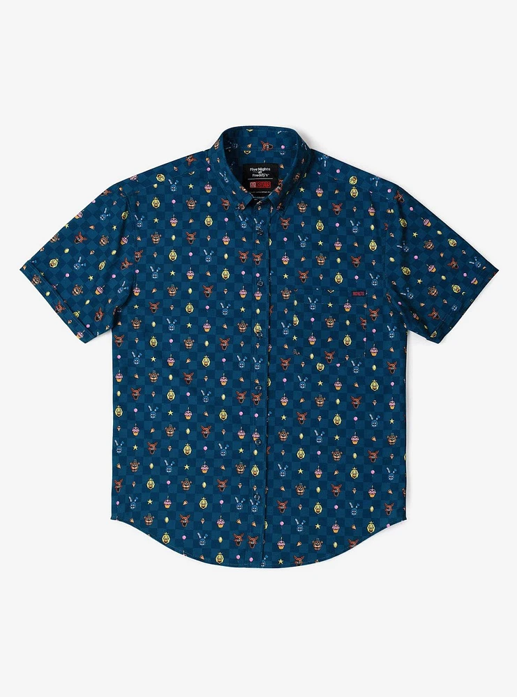 RSVLTS x Five Nights at Freddy's "Pixel Peril" Button-Up Shirt