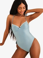 Dippin' Daisy's Happy Life Back Bow Swim One Piece Baby Blue