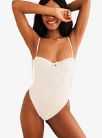 Dippin' Daisy's Forever Cheeky Swim One Piece White