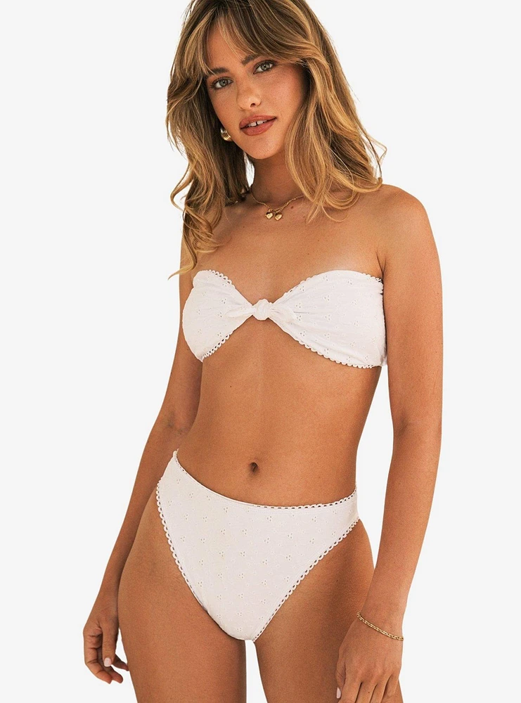 Dippin' Daisy's Piper Cheeky Swim Bottom White