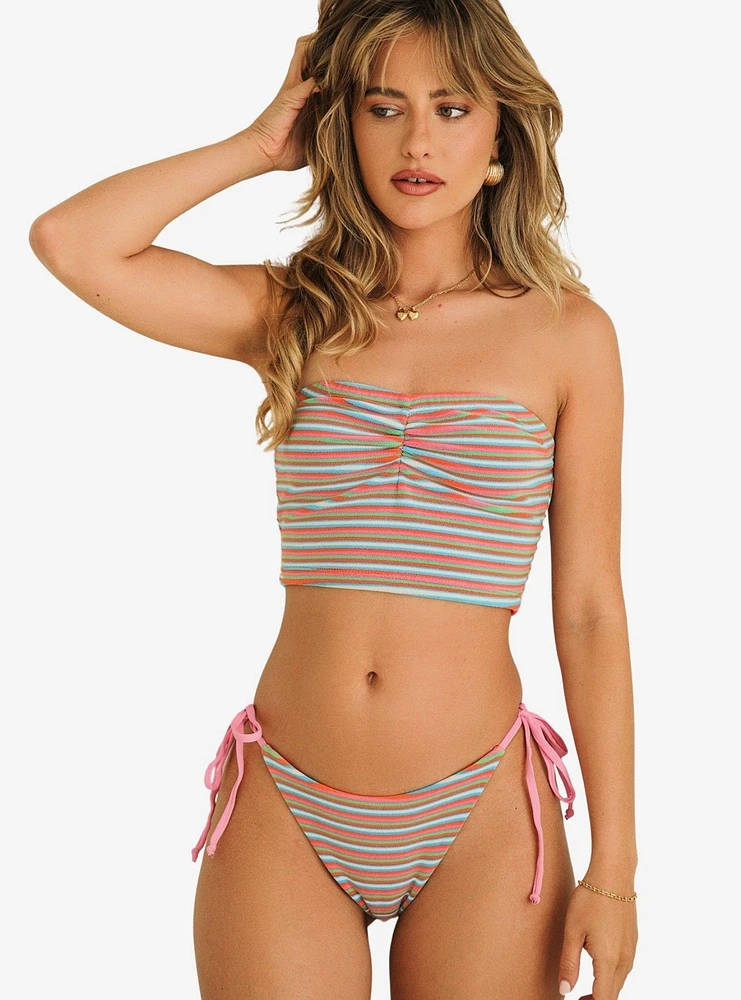 Dippin' Daisy's Tahoe Crop Top Watermelon Stripe