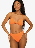 Dippin' Daisy's Zen Knotted Triangle Swim Top Blood Orange