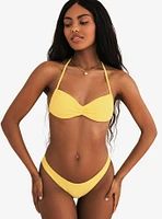 Dippin' Daisy's Christina Tie Bandeau Swim Top Sunshine Waffle