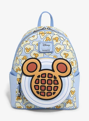 Loungefly Disney Mickey Mouse Breakfast Waffle Scented Mini Backpack - BoxLunch Exclusive