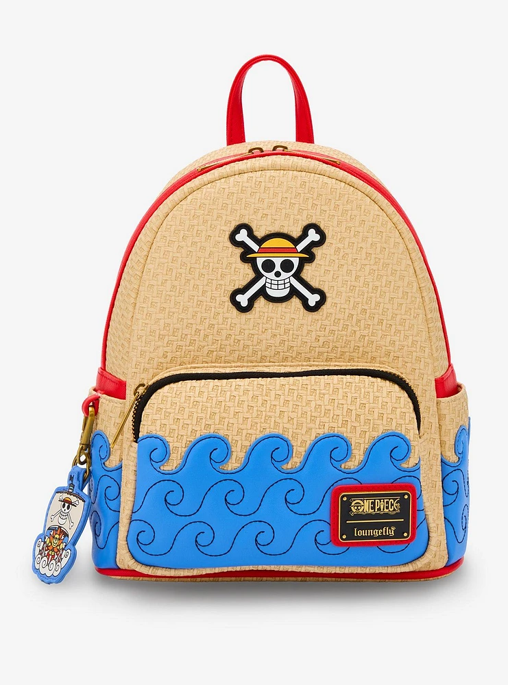 Loungefly One Piece Waves Textured Mini Backpack - BoxLunch Exclusive