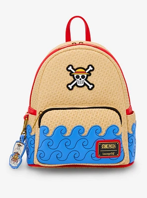 Loungefly One Piece Waves Textured Mini Backpack - BoxLunch Exclusive