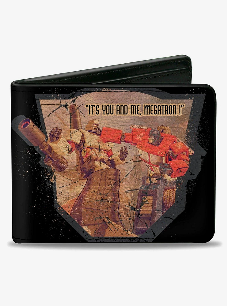 Transformers Megatron Vs Optimus Prime Its You and Me Scene Bifold Wallet