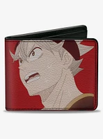 Black Clover Asta Sweating Pose Red Bifold Wallet