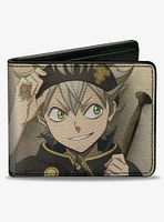 Black Clover Asta Sideways Look Pose Tans Bifold Wallet