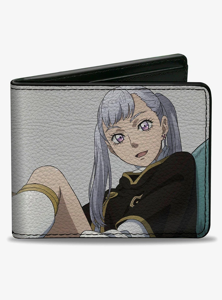 Black Clover Asta Yami and Noelle Group Pose Gray Bifold Wallet