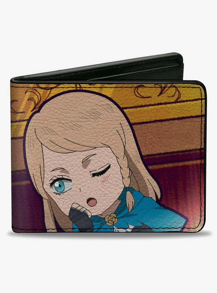 Black Clover Chibi Yami and Charlotte Pose Bifold Wallet