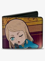 Black Clover Chibi Yami and Charlotte Pose Bifold Wallet