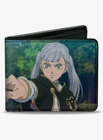 Black Clover Noelle Silva Wand Spell Pose Bifold Wallet