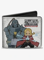 Fullmetal Alchemist Brotherhood Chibi Elric Brothers Pose Bifold Wallet