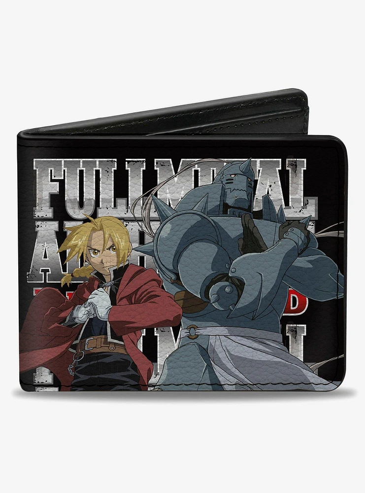 Fullmetal Alchemist Brotherhood Elric Brothers Before After Bifold Wallet