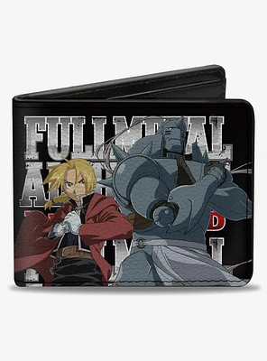 Fullmetal Alchemist Brotherhood Elric Brothers Before After Bifold Wallet