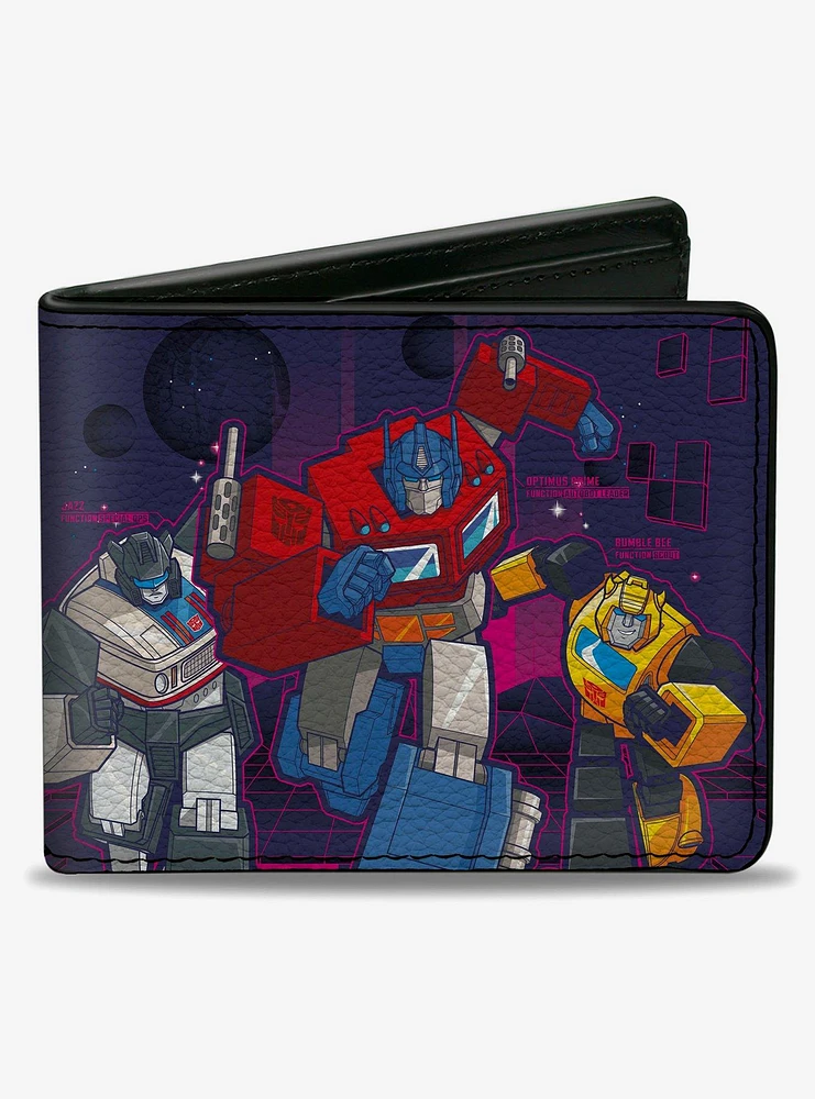 Transformers Autobots Roll Out Group Pose Blues Bifold Wallet