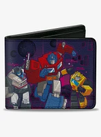 Transformers Autobots Roll Out Group Pose Blues Bifold Wallet