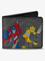 Transformers Optimus Prime and Bumblebee Built For Greatness Bifold Wallet