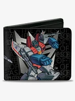 Transformers Starscream  Poses and Decepticon Shield Grays Bifold Wallet