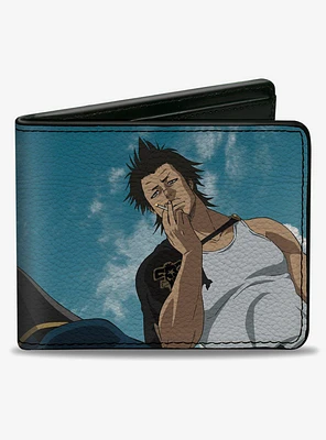 Black Clover Asta and Yami Looking Down Sky Pose Bifold Wallet