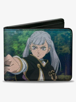 Black Clover Noelle Silva Wand Spell Pose Bifold Wallet