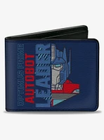 Transformers Optimus Prime Autobot Ready To Roll Out Blues Bifold Wallet