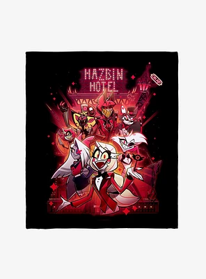 Hazbin Hotel Group Throw Blanket