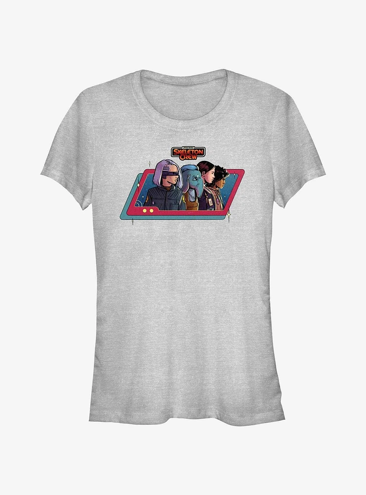 Star Wars: Skeleton Crew Character Side Profiles Girls T-Shirt