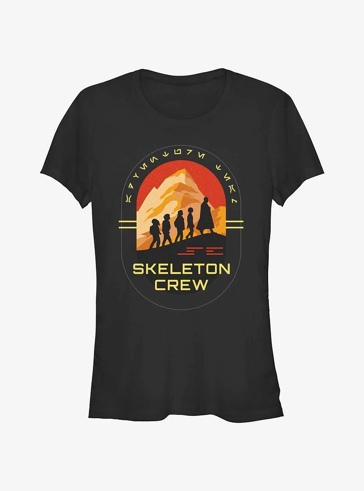 Star Wars: Skeleton Crew Group Silhouettes Girls T-Shirt