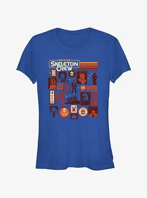 Star Wars: Skeleton Crew Retro Icons Girls T-Shirt