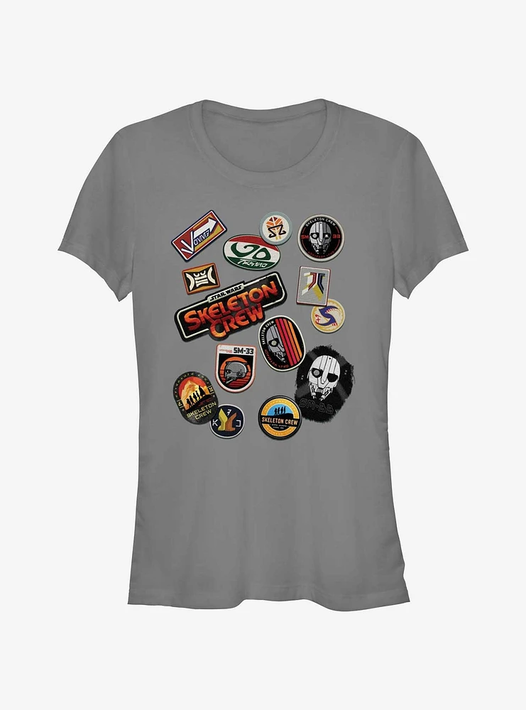 Star Wars: Skeleton Crew Badges Girls T-Shirt