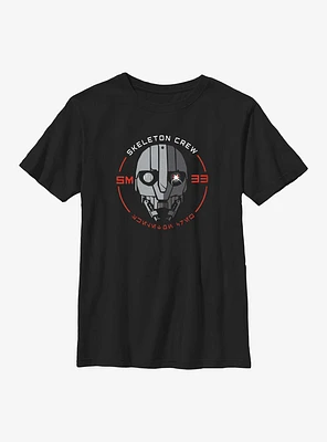 Star Wars: Skeleton Crew SM-33 Face Youth T-Shirt