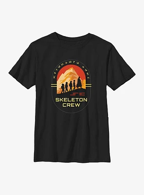 Star Wars: Skeleton Crew Group Silhouettes Youth T-Shirt