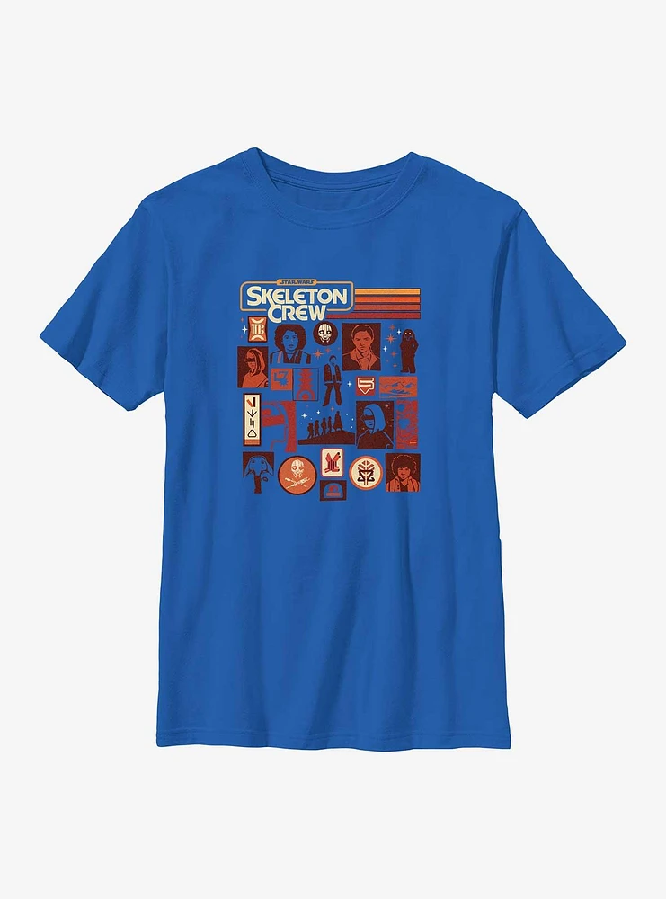 Star Wars: Skeleton Crew Retro Icons Youth T-Shirt