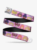 Polly Pocket Ten Doll Face Expressions Seatbelt Buckle Belt