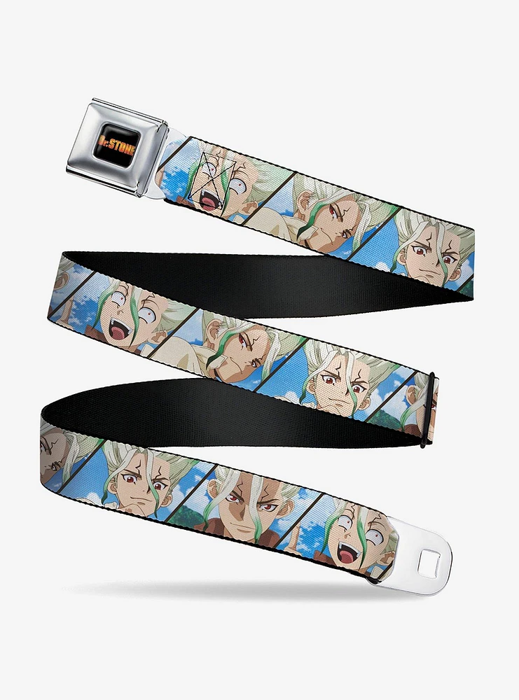 Dr. Stone Senku Ishigami Expression Blocks Seatbelt Buckle Belt