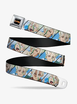 Dr. Stone Senku Ishigami Expression Blocks Seatbelt Buckle Belt