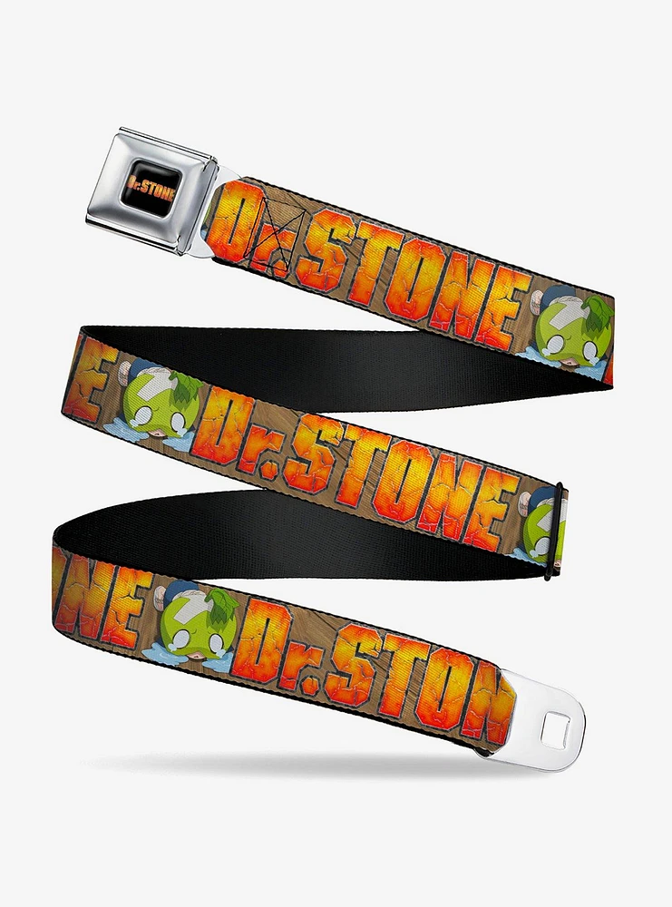 Dr. Stone Title Logo & Suika Crying Pose Seatbelt Buckle Belt