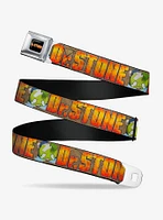 Dr. Stone Title Logo & Suika Crying Pose Seatbelt Buckle Belt