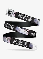 Hell's Paradise Gabimaru & Sagiri Eyes Logo Seatbelt Buckle Belt