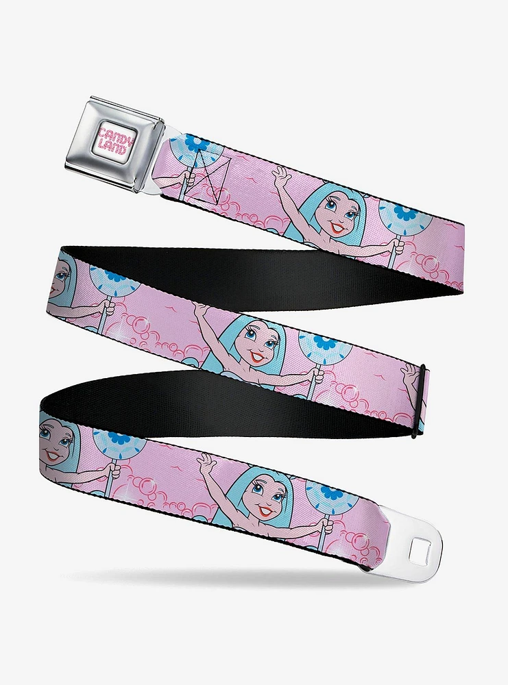 Candy Land Queen Frostine Pose & Float Bubbles Seatbelt Buckle Belt