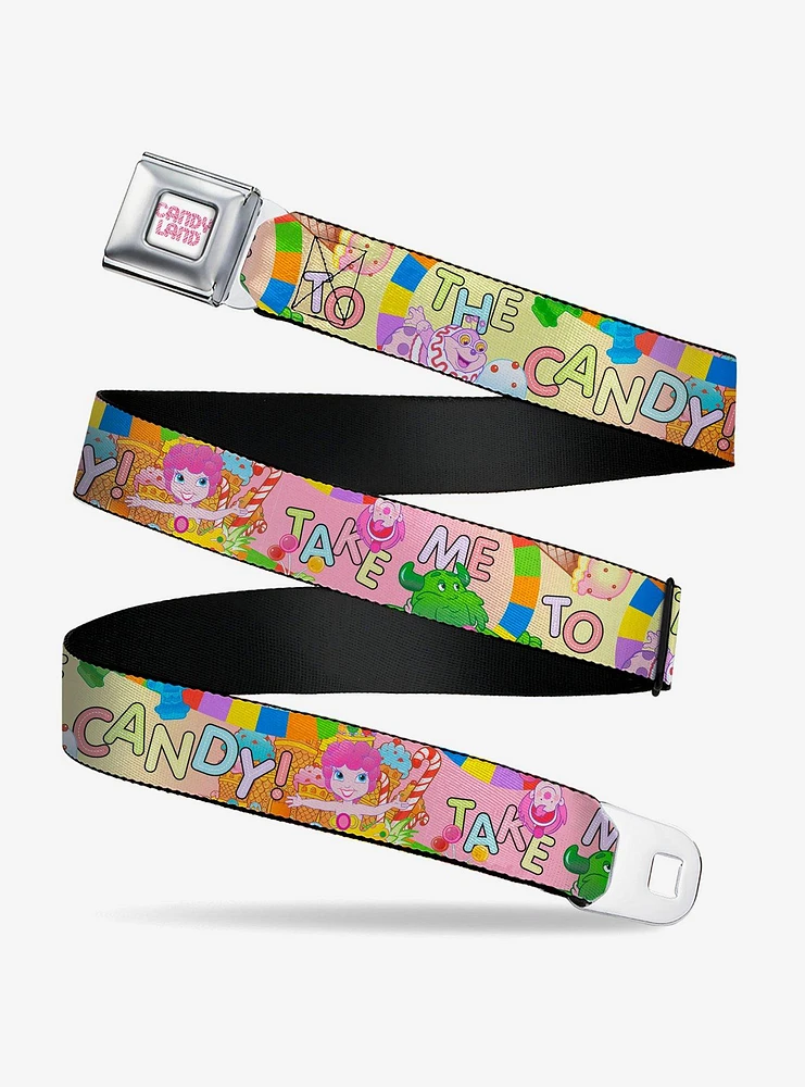 Candy Land Take Me To The Collage Seatbelt Buckle Belt